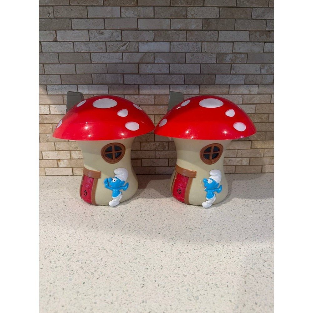 Smurfs Lost Village Popcorn Bucket Set Movie Promo Collectible